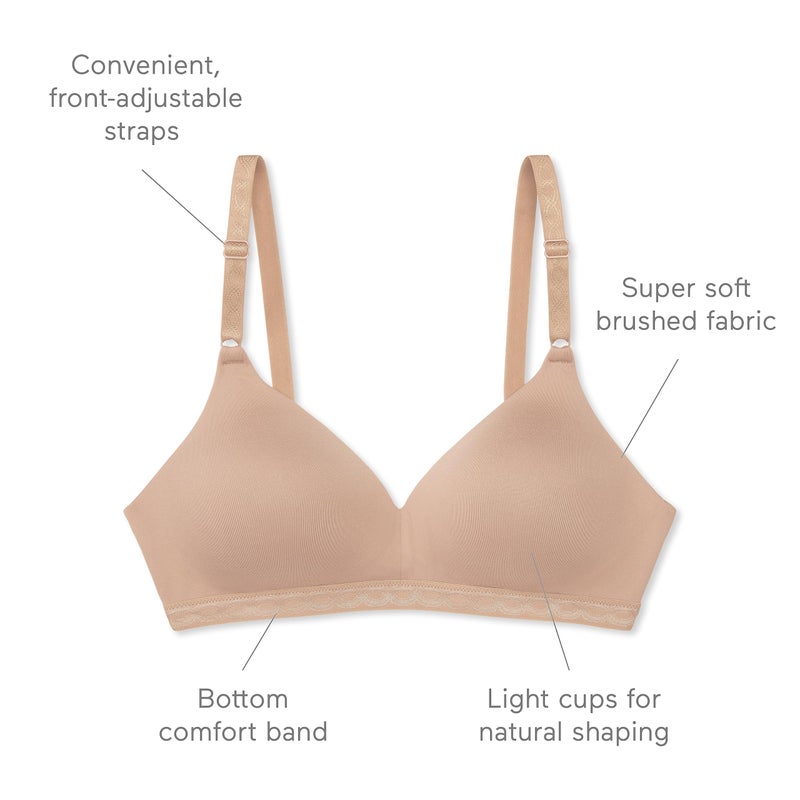 Warner's womens Cloud 9 Super Soft Wireless Lightly Lined Comfort 1269 bras, White, 36A US - Image 3